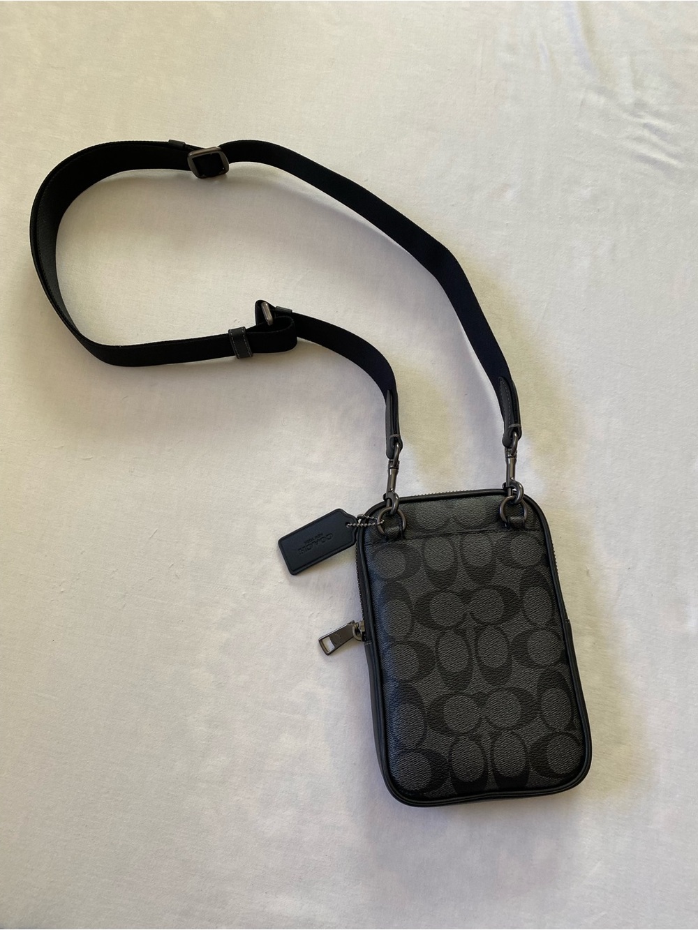 Coach Black Signature Crossbody Bag with Adjustable Strap - Picture 10 of 10